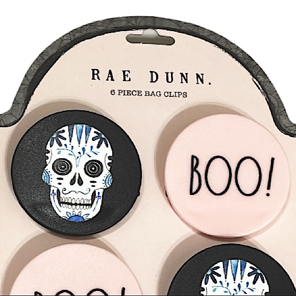 NEW Rae Dunn Halloween Bag Clips Set/6 - Picture 2 of 5